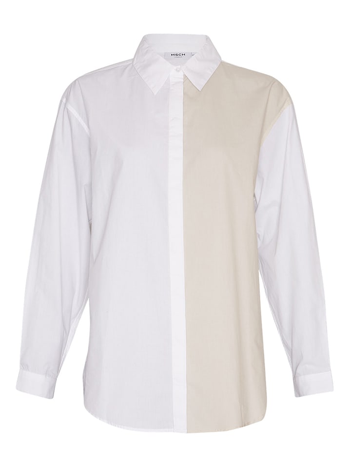 Koszula "Haddis" w kolorze biało-beżowym