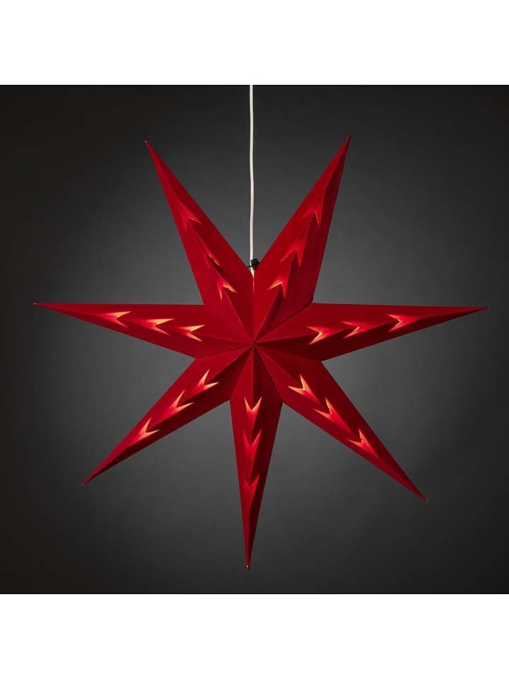 Konstsmide Dekoracyjna lampa w kolorze czerwonym - wys. 78 cm rozmiar: onesize