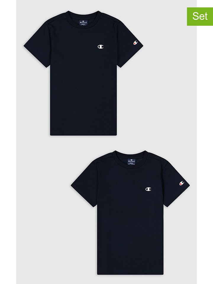 Champion Koszulki (2 szt.) w kolorze granatowym rozmiar: 146/152