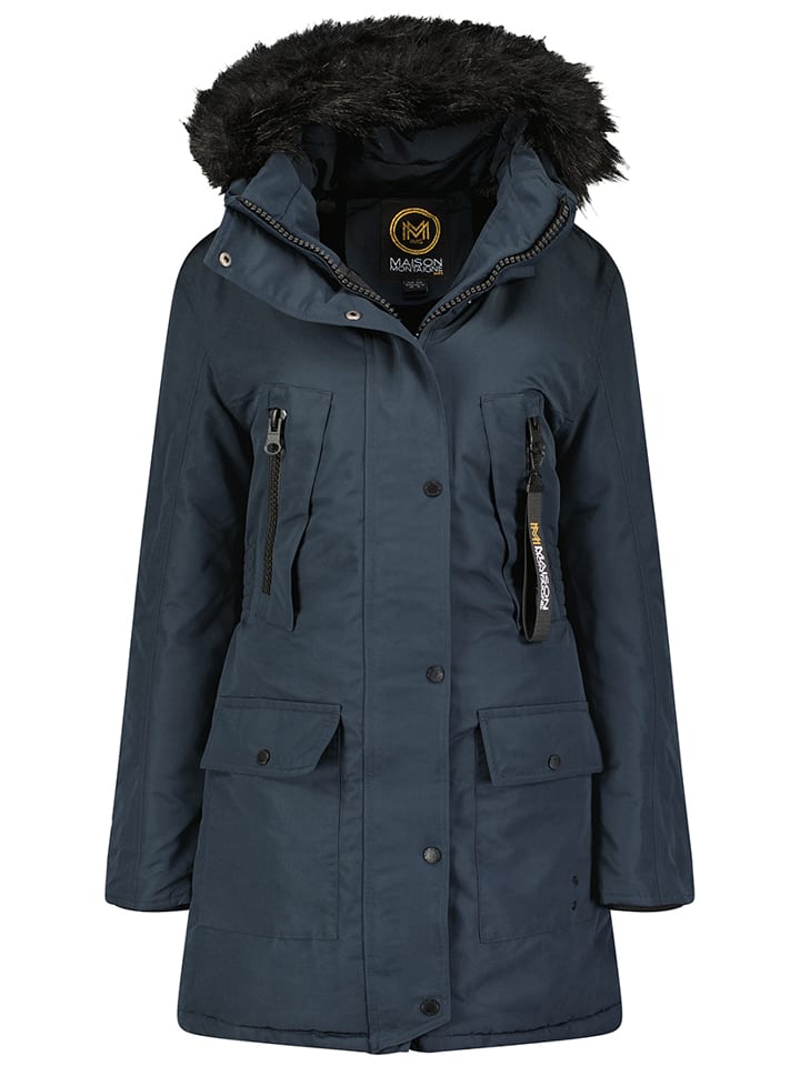 Maison Montaigne Parka "Cormai" w kolorze granatowym rozmiar: L