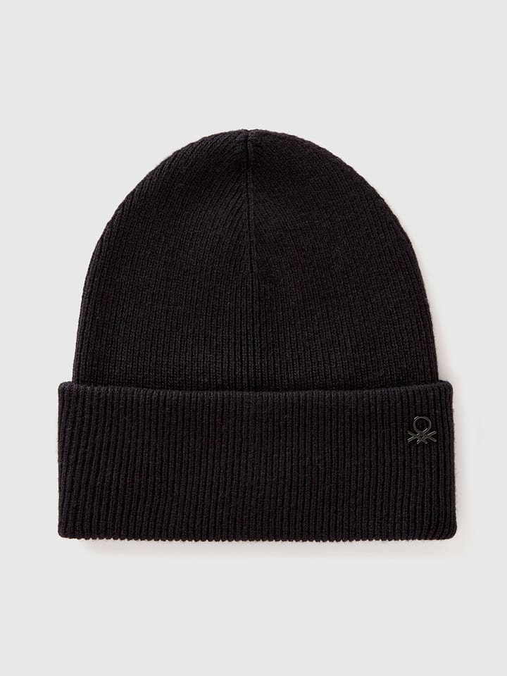 Benetton Czapka w kolorze czarnym rozmiar: 130