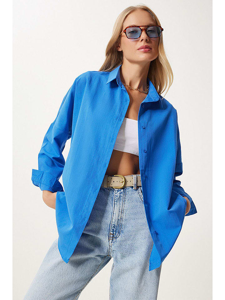 Happiness Istanbul Koszula w kolorze niebieskim rozmiar: 36