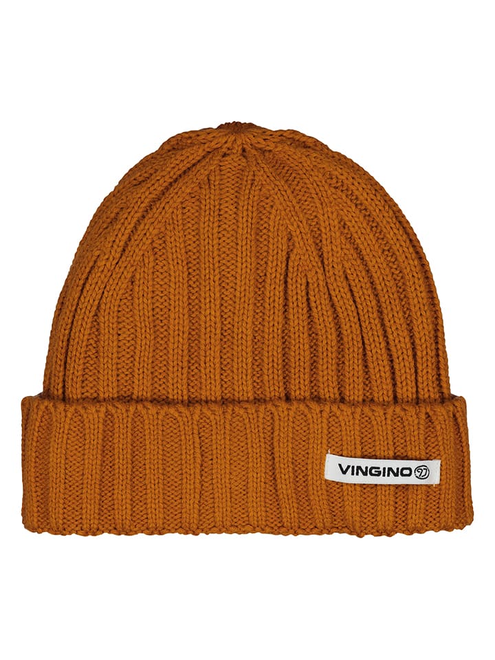 Vingino Czapka "Vaios" w kolorze jasnobrązowym rozmiar: 122-140