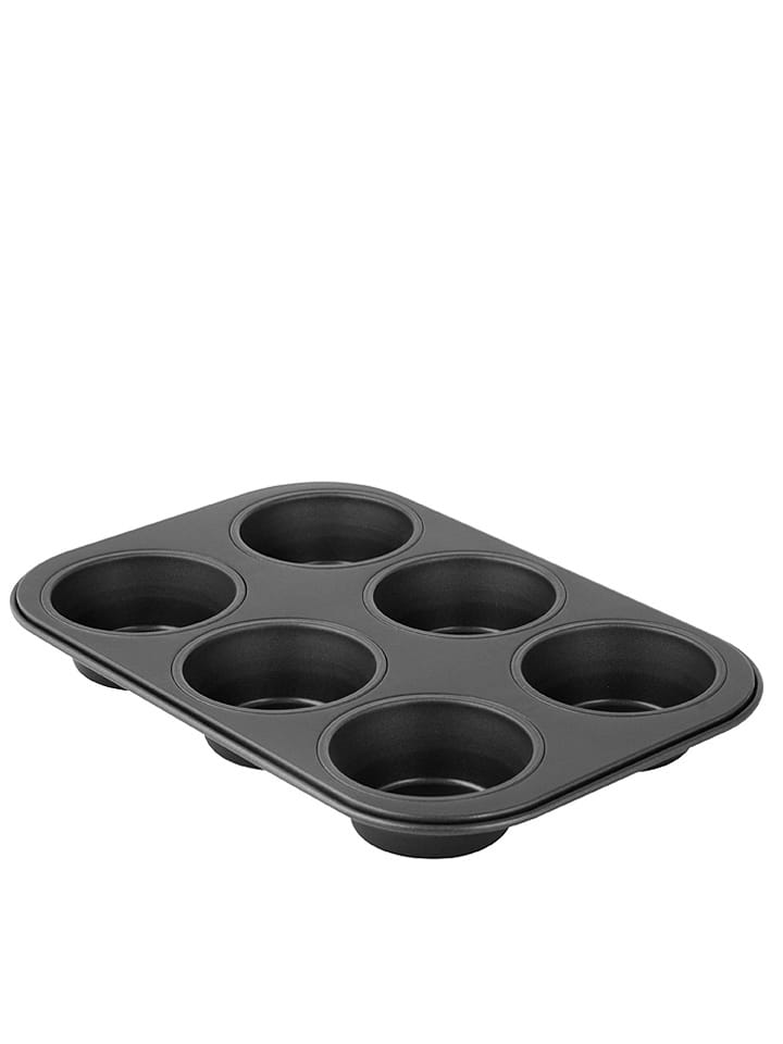 Zenker Forma w kolorze czarnym do muffinek - 28 x 19 cm rozmiar: onesize