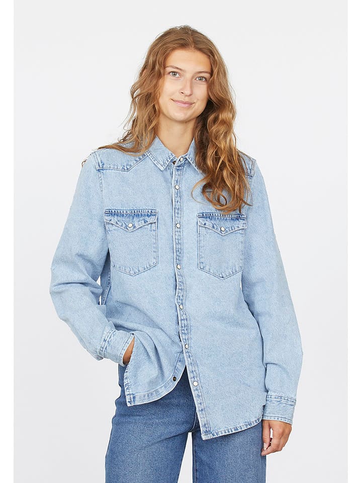 SisterS point Koszula dżinsowa w kolorze błękitnym rozmiar: S