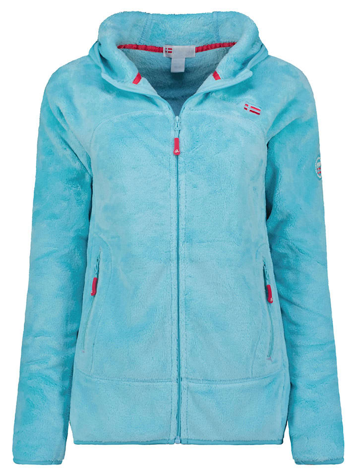 Geographical Norway Kurtka polarowa "Upalood" w kolorze turkusowym rozmiar: S