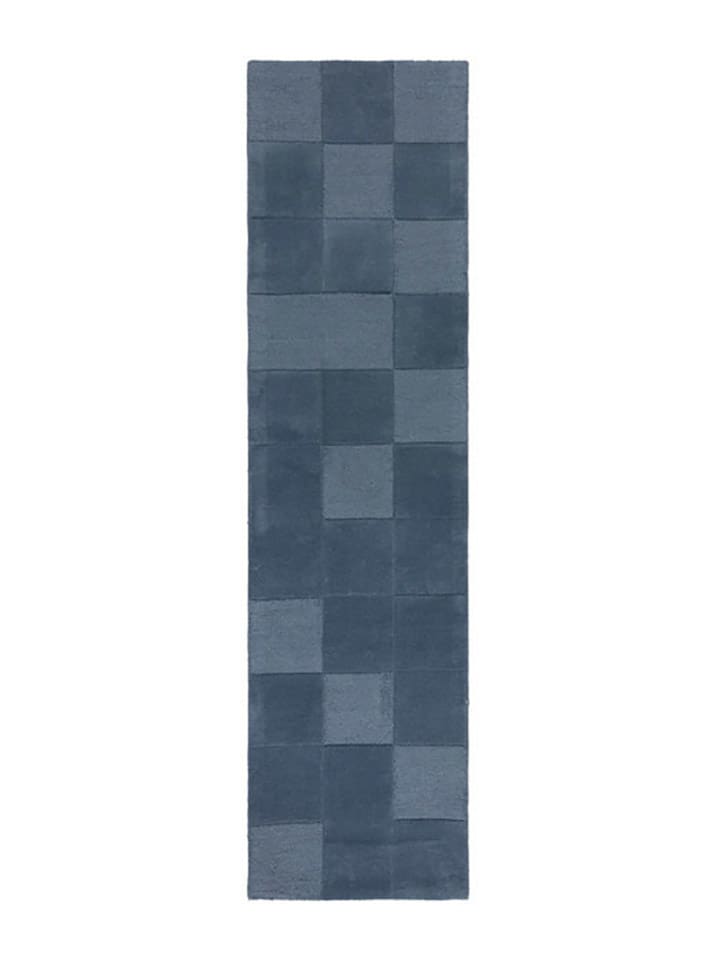 Flair Rugs Wełniany chodnik w kolorze niebieskim rozmiar: 60x230 cm