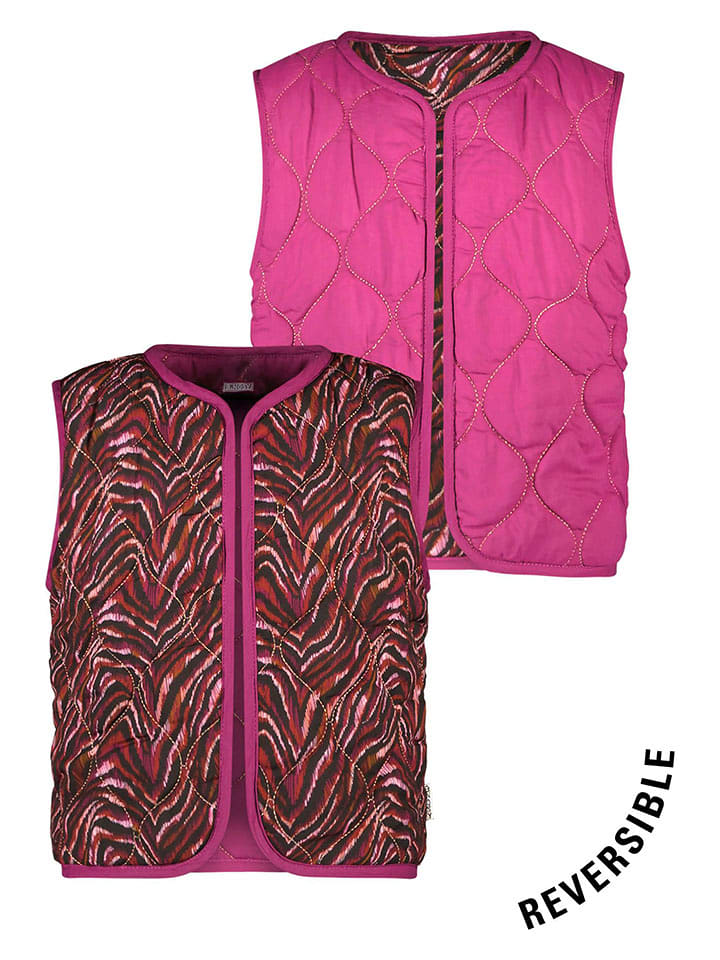 B.Nosy Kamizelka pikowana "Ginny" w kolorze czerwono-fioletowo-różowym rozmiar: 158/164