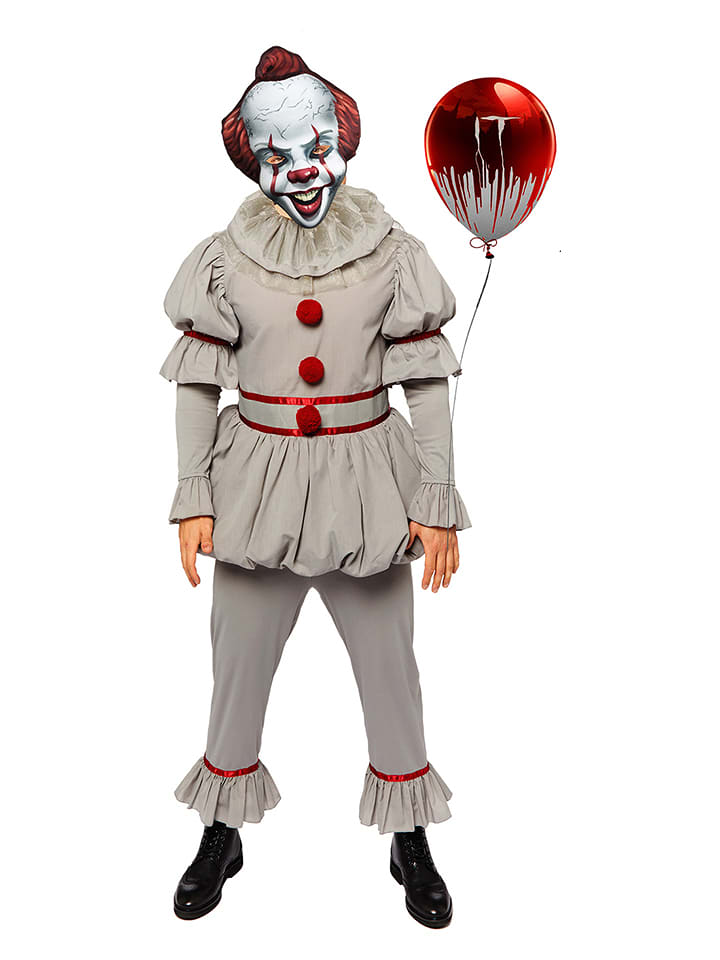 Carnival Party 3-częściowy kostium "ES" w kolorze szarym rozmiar: M