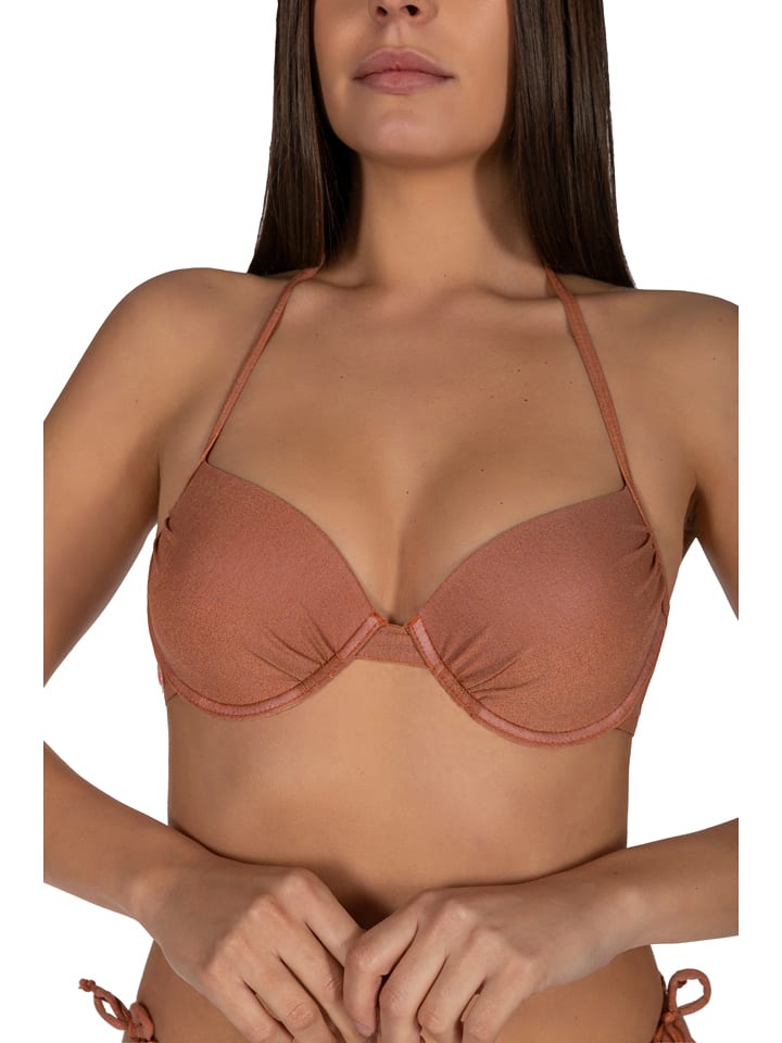 Biustonosz bikini w kolorze jasnobrązowym