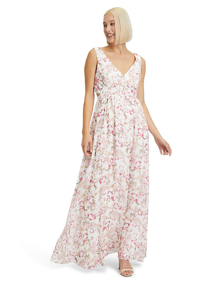 Vera Mont Sukienka w kolorze biało-różowym rozmiar: 36