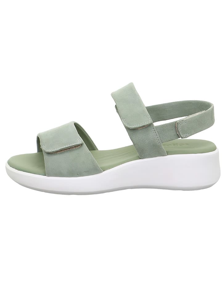 Legero Skórzane sandały "Easy" w kolorze miętowym rozmiar: 40