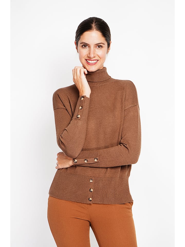 ASSUILI Golf w kolorze jasnobrązowym rozmiar: 42