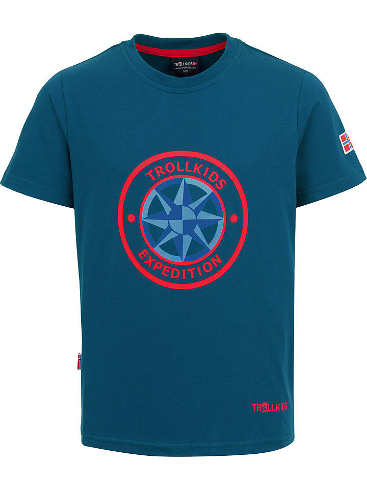 Koszulka funkcyjna "Windrose" w kolorze niebieskim