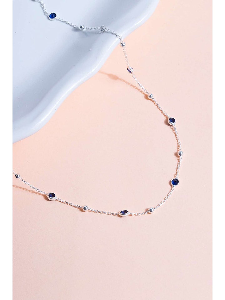 Lodie Silver Srebrny naszyjnik z cyrkoniami - dł. 43 cm rozmiar: onesize