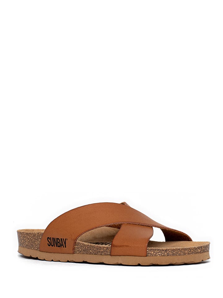 Sunbay Klapki "Rita" w kolorze jasnobrązowym rozmiar: 36