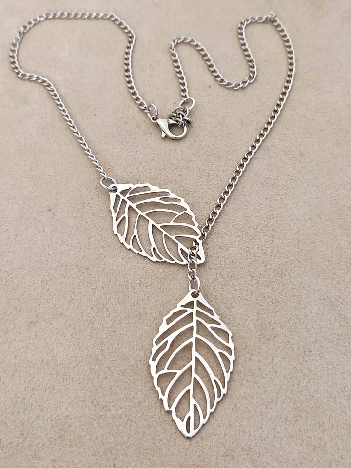 Nakkash Posrebrzany naszyjnik - dł. 43 cm rozmiar: onesize