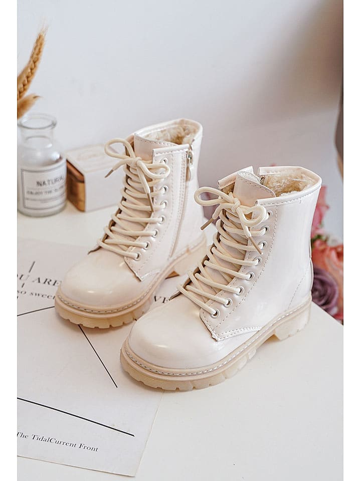 Rock & Joy Botki zimowe w kolorze beżowym rozmiar: 30