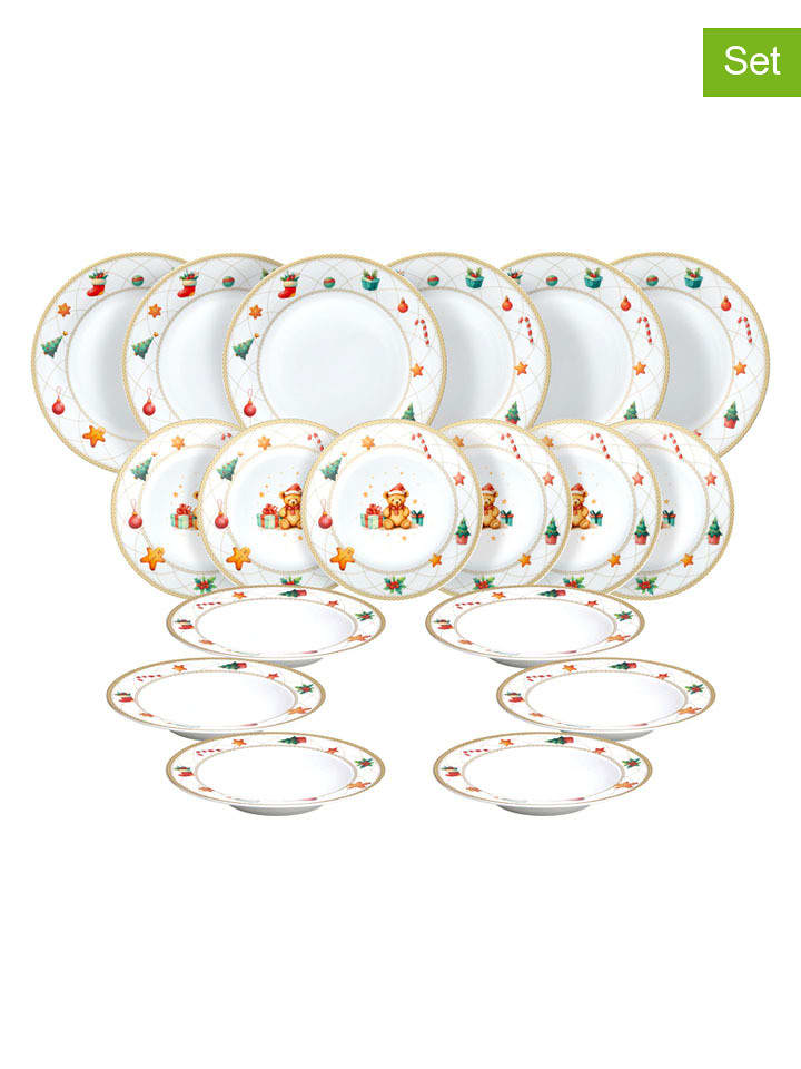 Tognana 18-częściowy zestaw "Fairy Tale" w kolorze białym ze wzorem rozmiar: onesize