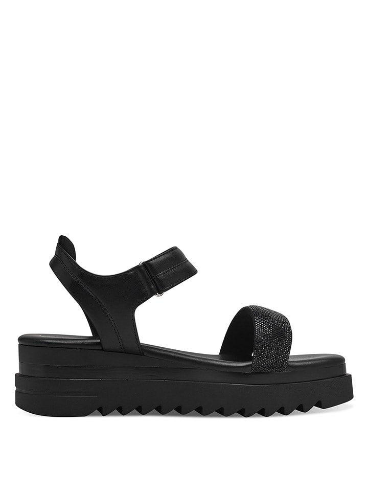 Marco Tozzi Sandały w kolorze czarnym rozmiar: 41