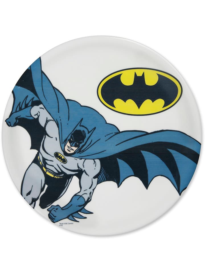 Trendy Kitchen by EXCÉLSA Talerz "Batman" w kolorze biało-niebieskim do pizzy - Ø 31 cm rozmiar: onesize
