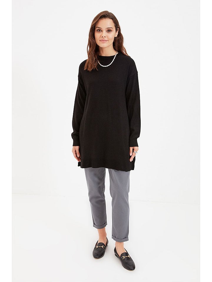 trendyol Sweter w kolorze czarnym rozmiar: L