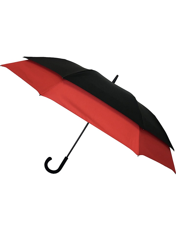 SMATI Parasol w kolorze czerwono-czarnym - Ø 128 cm rozmiar: onesize
