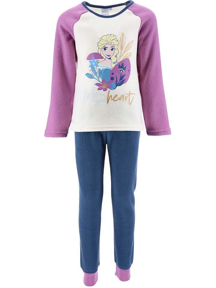 Disney Frozen Piżama polarowa "Kraina Lodu" w kolorze fioletowym rozmiar: 128