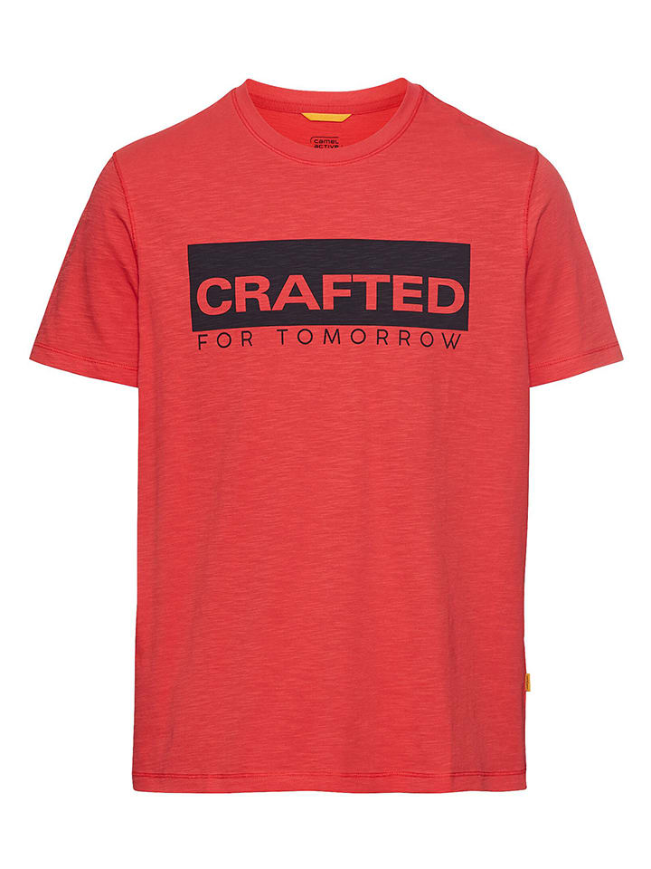 Camel Active Koszulka w kolorze czerwono-czarnym rozmiar: XXL