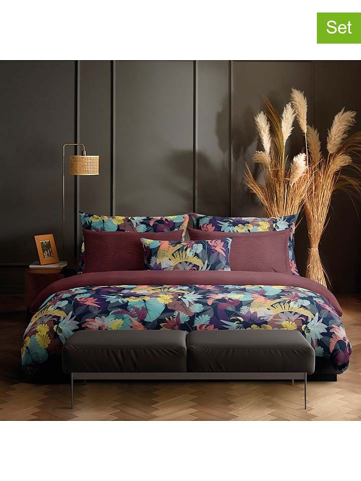 CXL by Christian Lacroix Satynowe poszewki (2 szt.) w kolorze fioletowym ze wzorem na poduszkę rozmiar: 50x70 cm