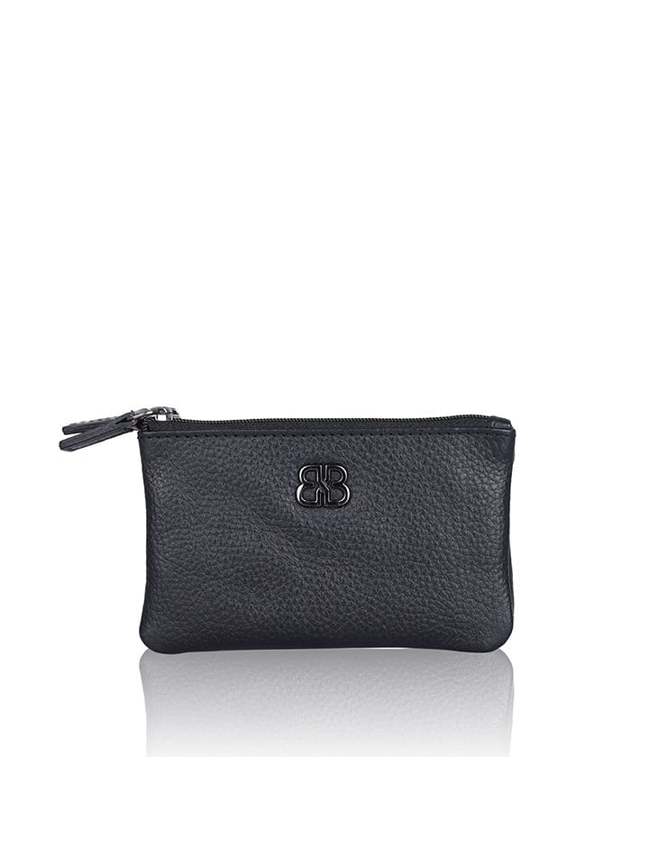 Bellicci Skórzany portfel "Camber" w kolorze czarnym - 11 x 7 x 2 cm rozmiar: onesize