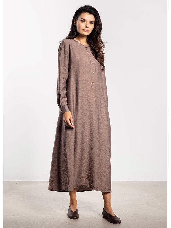 Awama Sukienka w kolorze szarobrązowym rozmiar: M