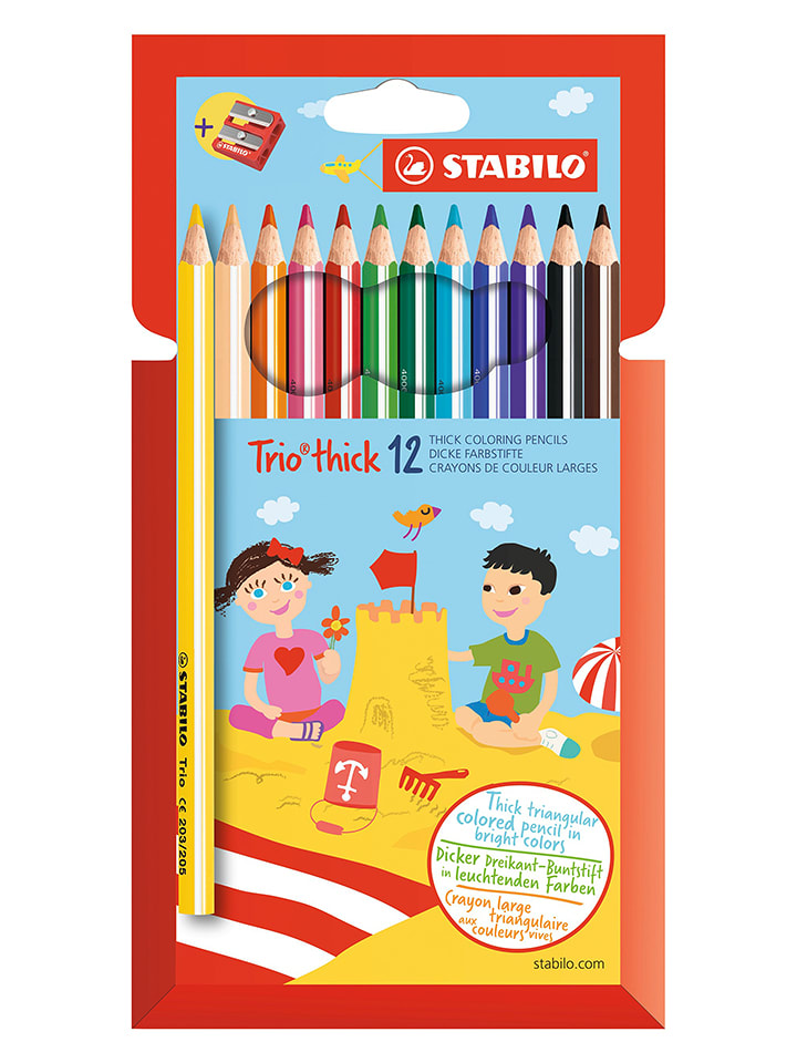 STABILO Kredki trójkątne (12 szt.) "STABILO Trio thick" rozmiar: onesize