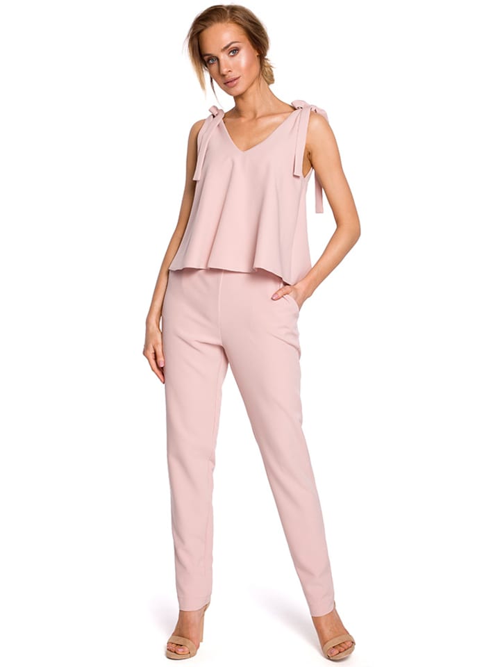 made of emotion Kombinezon w kolorze jasnoróżowym rozmiar: M