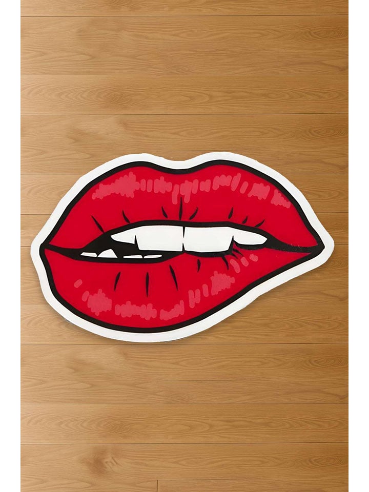 Conceptum Hypnose Dywan bawełniany "177" w kolorze czerwonym rozmiar: 80x300 cm