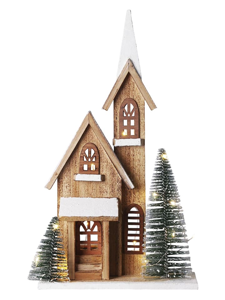 WellHome Dekoracja LED w kolorze jasnobrązowym - 24 x 42 x 9 cm rozmiar: onesize