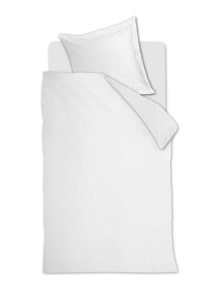 Beddinghouse Komplet pościeli satynowej "Gloss" w kolorze białym rozmiar: 135x200 cm
