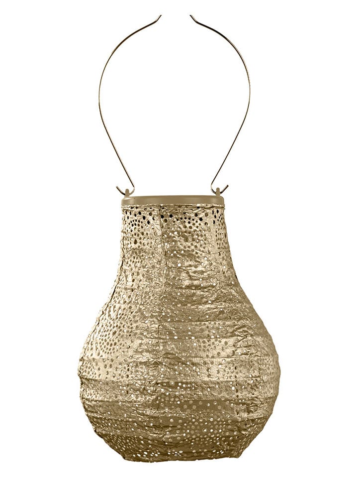 Lumiz Lampion solarny LED "Occult Bulb" w kolorze złotym - wys. 20 x Ø 16 cm rozmiar: onesize