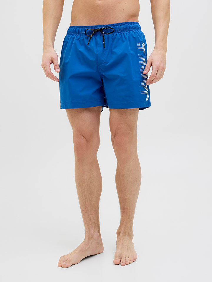 Jack & Jones Szorty kąpielowe "Maui" w kolorze niebieskim rozmiar: XL