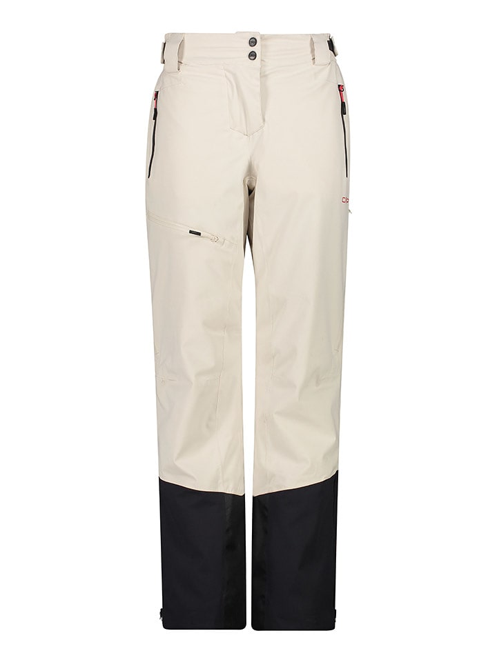 CMP Spodnie narciarskie w kolorze beżowo-czarnym rozmiar: 42