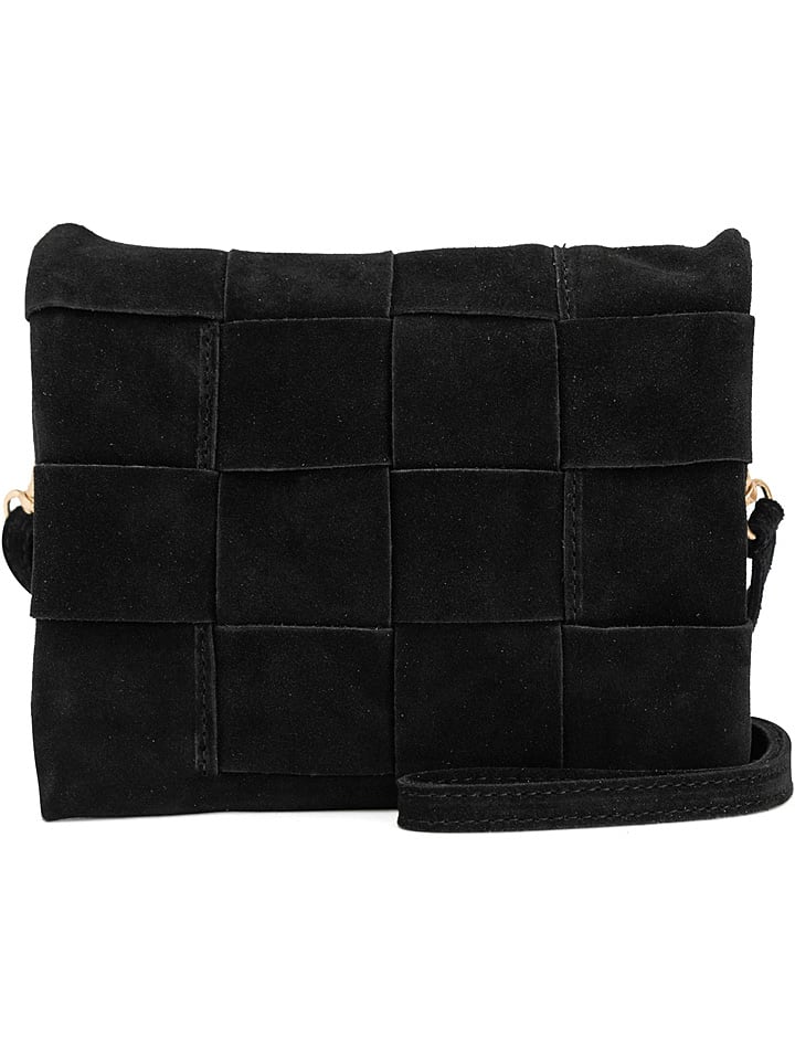 Mia Tomazzi Skórzana torebka "Empoli" w kolorze czarnym - 23 x 17 x 5 cm rozmiar: onesize