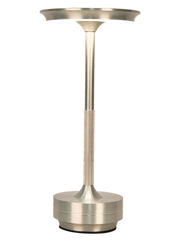 Clayre & Eef Lampa stołowa w kolorze srebrnym - wys. 28 x Ø 13 cm rozmiar: onesize