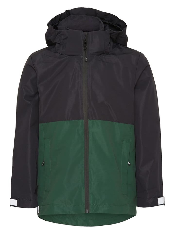 HULABALU Kurtka przejściowa "Lucas" w kolorze zielono-granatowym rozmiar: 110/116