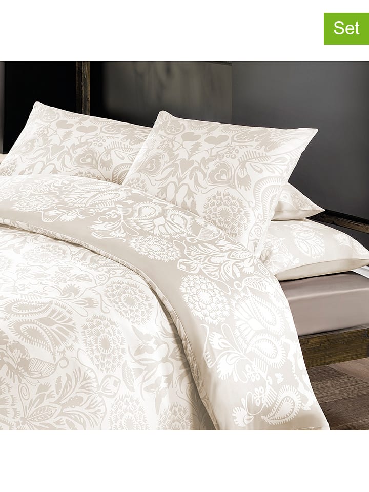 CXL by Christian Lacroix Satynowe poszewki (2 szt.) w kolorze beżowym na poduszkę rozmiar: 50x70 cm