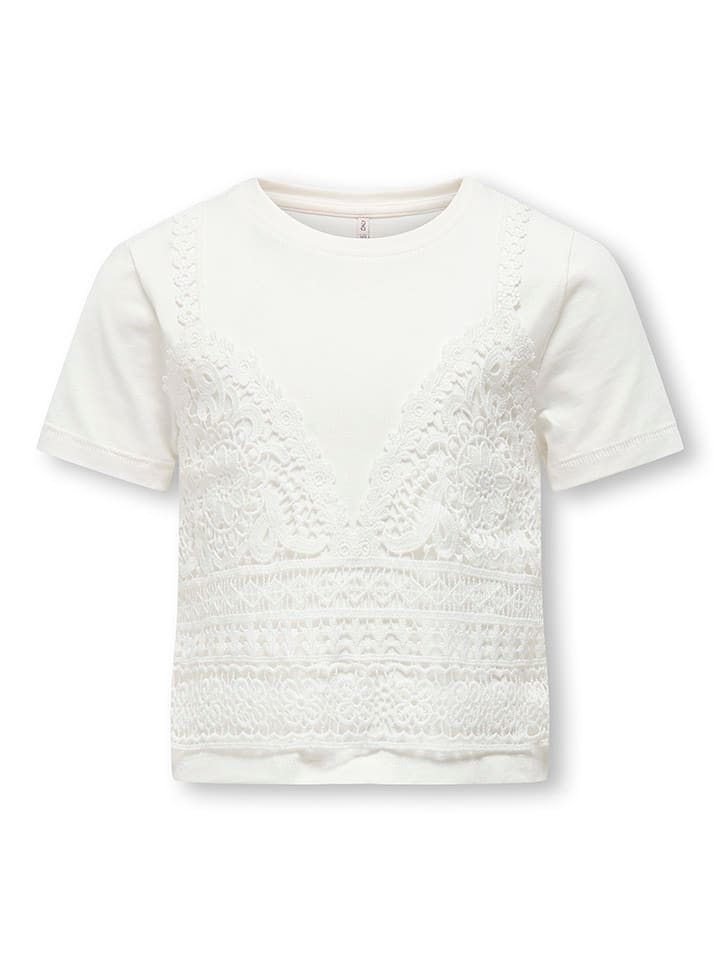 KIDS ONLY Top "Betsy" w kolorze białym rozmiar: 134/140