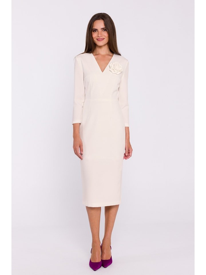 Stylove Sukienka w kolorze kremowym rozmiar: XL