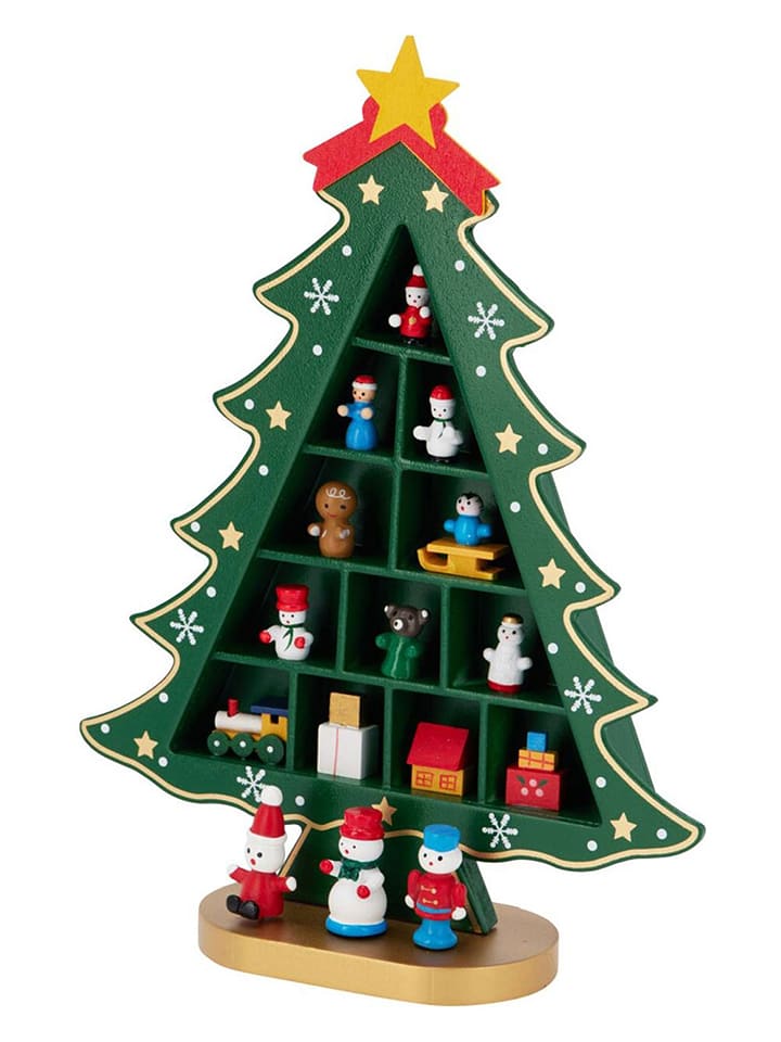 WellHome Dekoracja w kolorze zielonym ze wzorem - 22 x 29 x 7 cm rozmiar: onesize