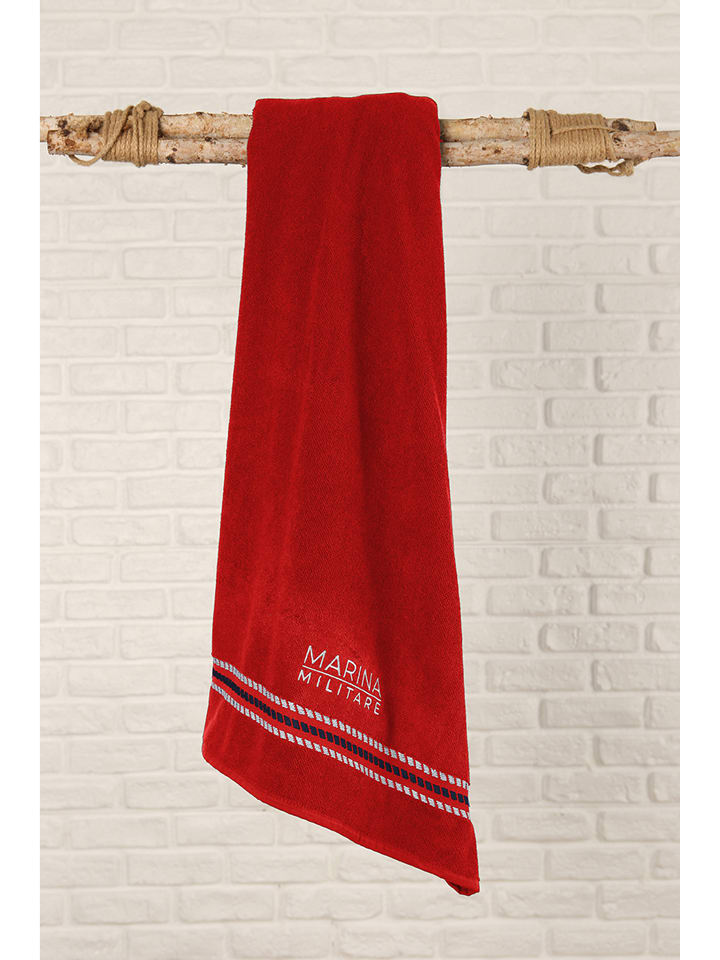 maryplaid Ręcznik kąpielowy w kolorze czerwonym rozmiar: 100x180 cm