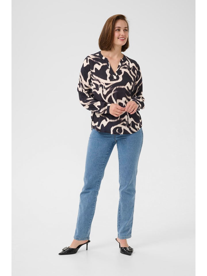 Kaffe Bluzka w kolorze czarno-białym rozmiar: 36