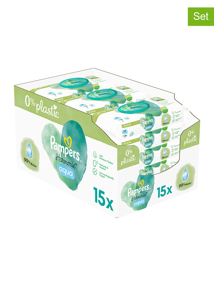 Pampers Chusteczki nawilżające (720 szt.) "Harmonie Aqua" rozmiar: onesize